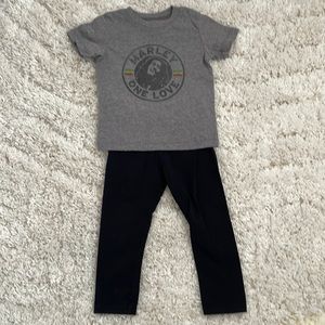 Bob Marley T-Shirt/Legging Set